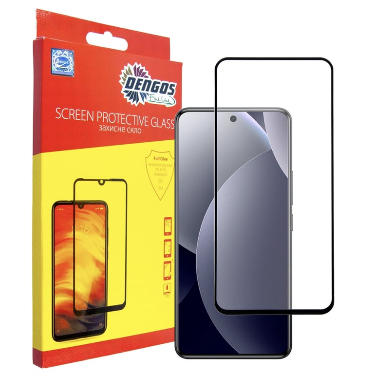 Скло захисне Dengos Full Glue Xiaomi Redmi Note 15 Pro 4G Black (TGFG-445) - фото 1