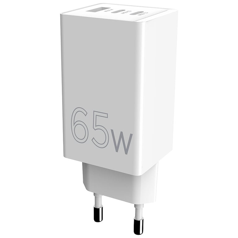Зарядний пристрій Sigma 2xUSB-C PD65W + 1xUSB QC3.0 GaN X-power PS65-01 white (4827798637715) - фото 6