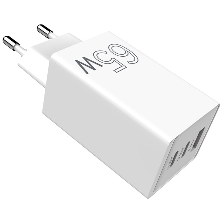 Зарядний пристрій Sigma 2xUSB-C PD65W + 1xUSB QC3.0 GaN X-power PS65-01 white (4827798637715) - фото 8