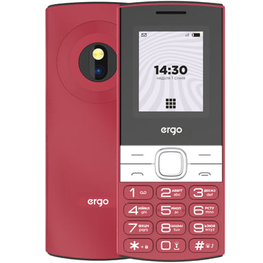 Мобільний телефон Ergo B185 Red - фото 1