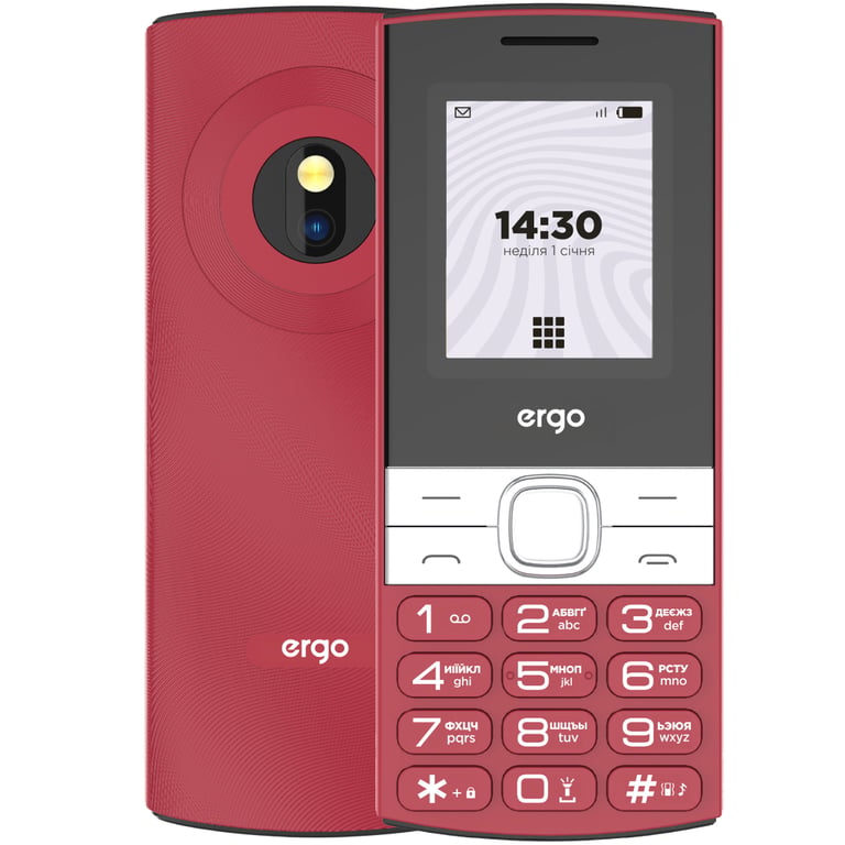 Мобільний телефон Ergo B185 Red - фото 1