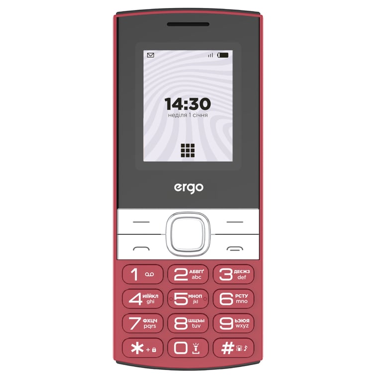 Мобільний телефон Ergo B185 Red - фото 2