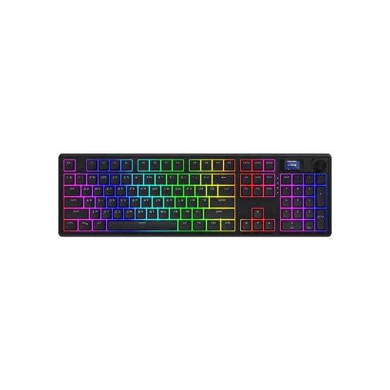 Клавіатура Hator Skyfall 100 PRO Aurum Vanila Silent RGB Wireless/Bluetooth/USB UA Black (HTK4101UA) - фото 1
