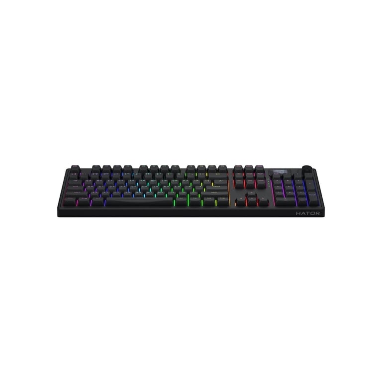 Клавіатура Hator Skyfall 100 PRO Aurum Vanila Silent RGB Wireless/Bluetooth/USB UA Black (HTK4101UA) - фото 2