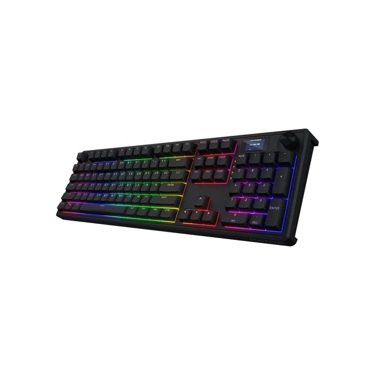 Клавіатура Hator Skyfall 100 PRO Aurum Vanila Silent RGB Wireless/Bluetooth/USB UA Black (HTK4101UA) - фото 3