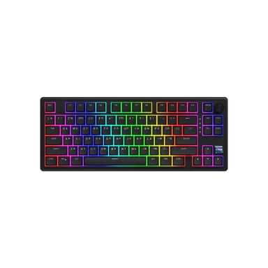 Клавіатура Hator Skyfall 80 PRO Aurum Vanila Silent RGB Wireless/Bluetooth/USB UA Black (HTK4181UA) - фото 1