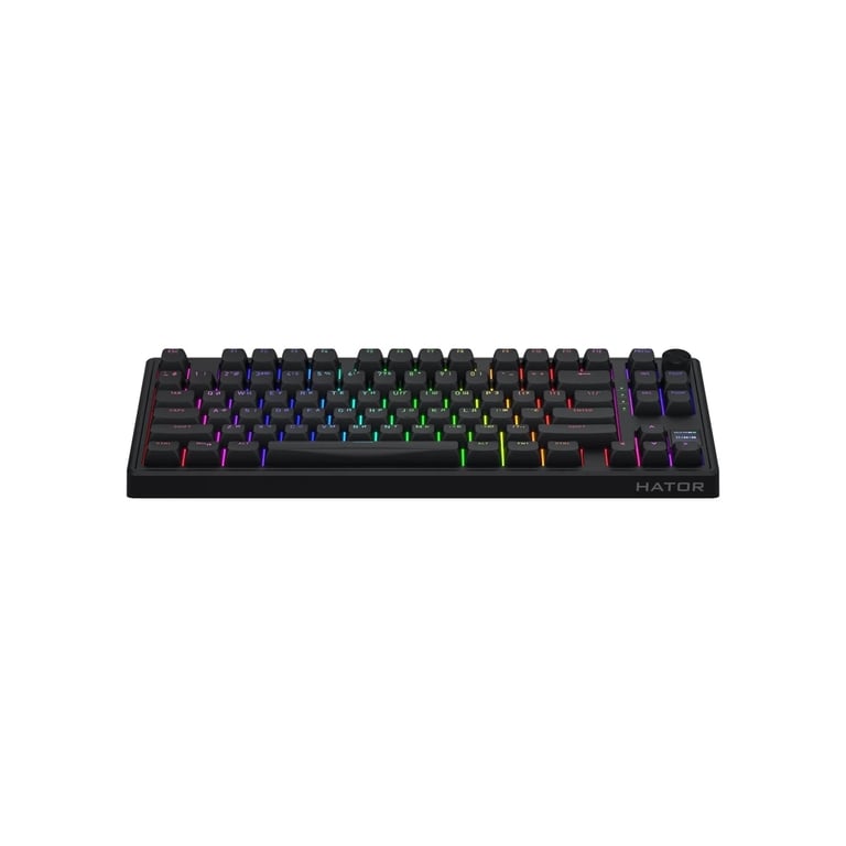 Клавіатура Hator Skyfall 80 PRO Aurum Vanila Silent RGB Wireless/Bluetooth/USB UA Black (HTK4181UA) - фото 2