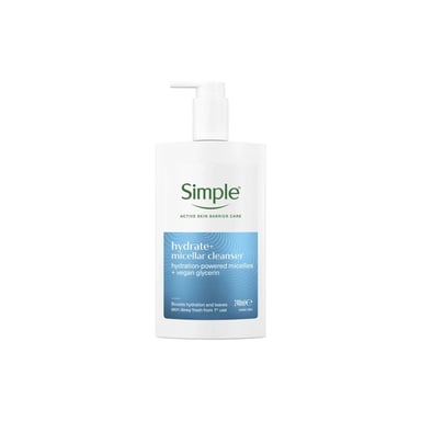 Гель для вмивання Simple Hydrate+ Scope Зволожувальний міцелярний засіб Активний Догляд 240 мл (8720181705861) - фото 1