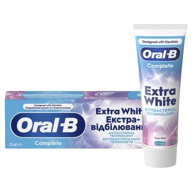 Зубна паста Oral-B Complete Надзвичайна білизна Прохолодна м'ята 75 мл (8006530254779) - фото 1