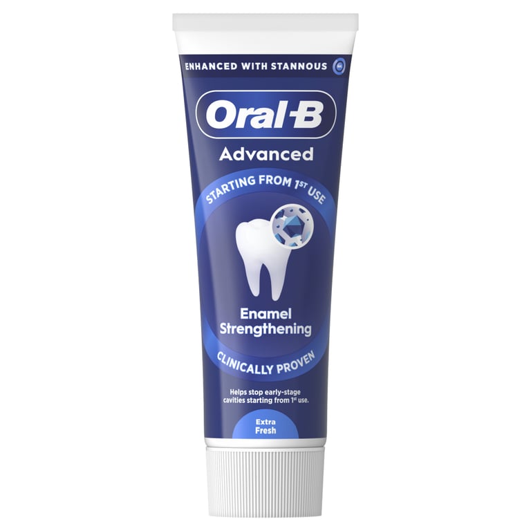 Зубна паста Oral-B Advanced Зміцнення емалі Виняткова свіжість 75 мл (8006530091008) - фото 2