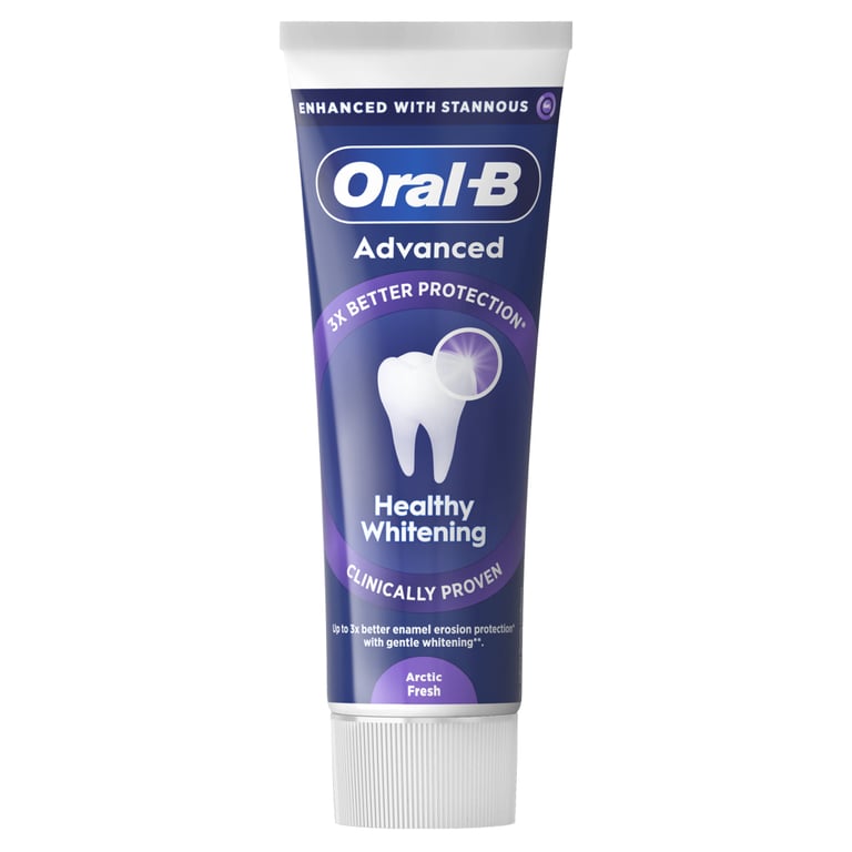 Зубна паста Oral-B Advanced Здорове відбілювання Арктична свіжість 75 мл (8006530090971) - фото 2
