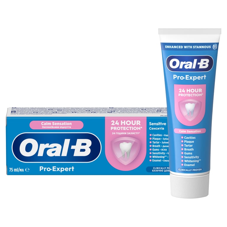 Зубна паста Oral-B Pro-Expert Заспокійливе відчуття 75 мл (8006530090773) - фото 1