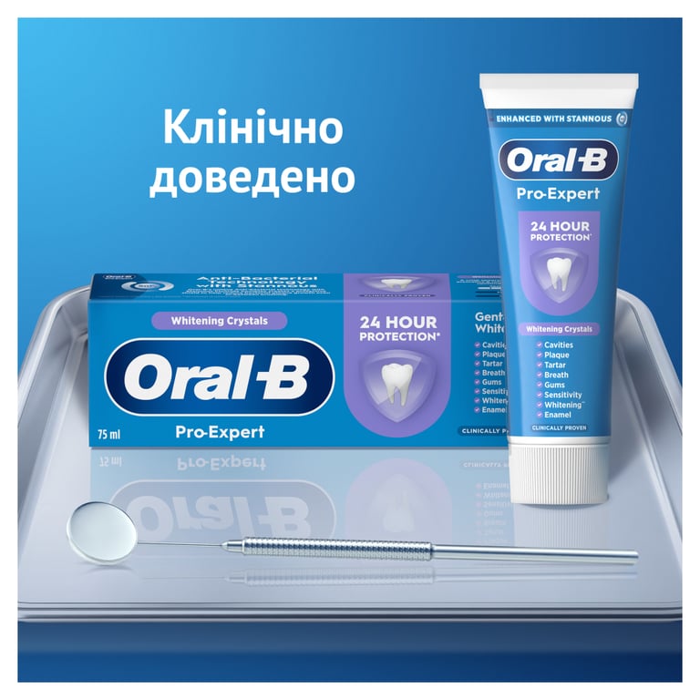 Зубна паста Oral-B Pro-Expert Дбайливе відбілювання 75 мл (8006530090537) - фото 9