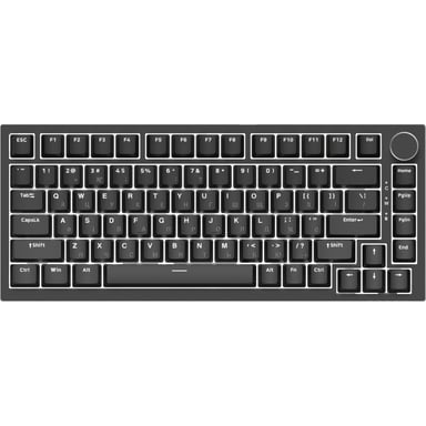 Клавіатура Ajazz AK820 Red Switch USB-C UA Black (AK820-R-B) - фото 1