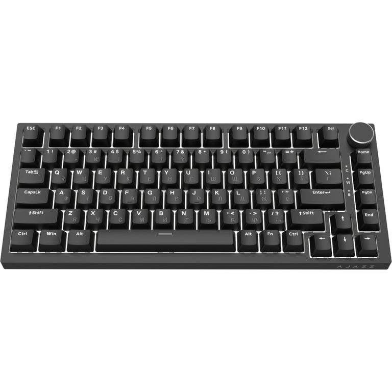 Клавіатура Ajazz AK820 Red Switch USB-C UA Black (AK820-R-B) - фото 3