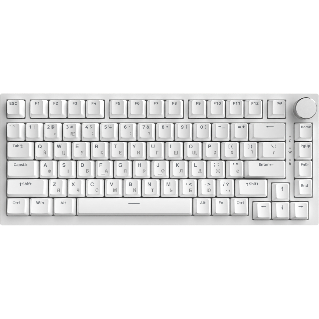 Клавіатура Ajazz AK820 Red Switch USB-C UA White (AK820-R-W) - фото 2 Клавіатура Ajazz AK820 Red Switch USB-C UA White (AK820-R-W) - фото 2
