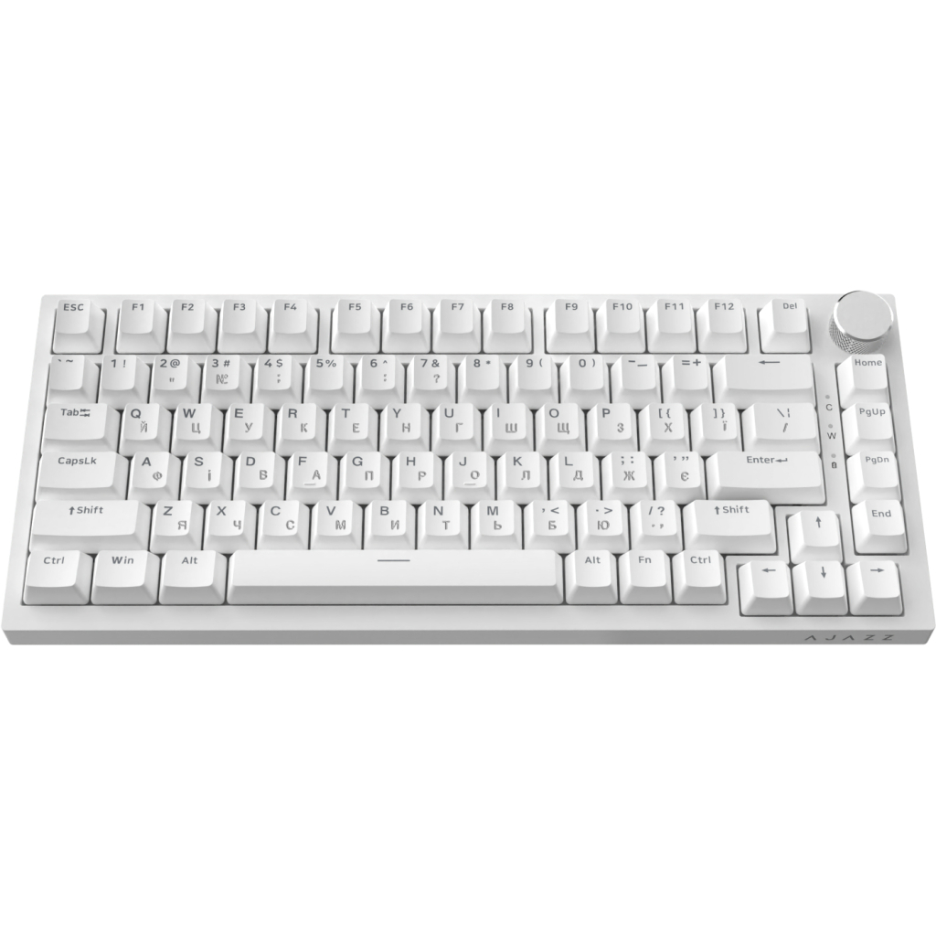 Клавіатура Ajazz AK820 Red Switch USB-C UA White (AK820-R-W) - фото 3 Клавіатура Ajazz AK820 Red Switch USB-C UA White (AK820-R-W) - фото 3