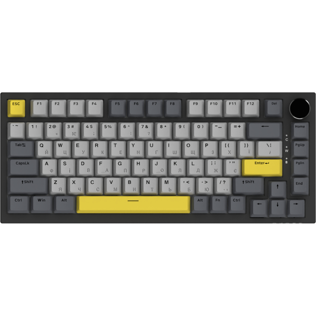 Клавіатура Ajazz AK820 Sea Salt Switch RGB USB-C UA Black (AK820-SS-BGY) - фото 3 Клавіатура Ajazz AK820 Sea Salt Switch RGB USB-C UA Black (AK820-SS-BGY) - фото 3