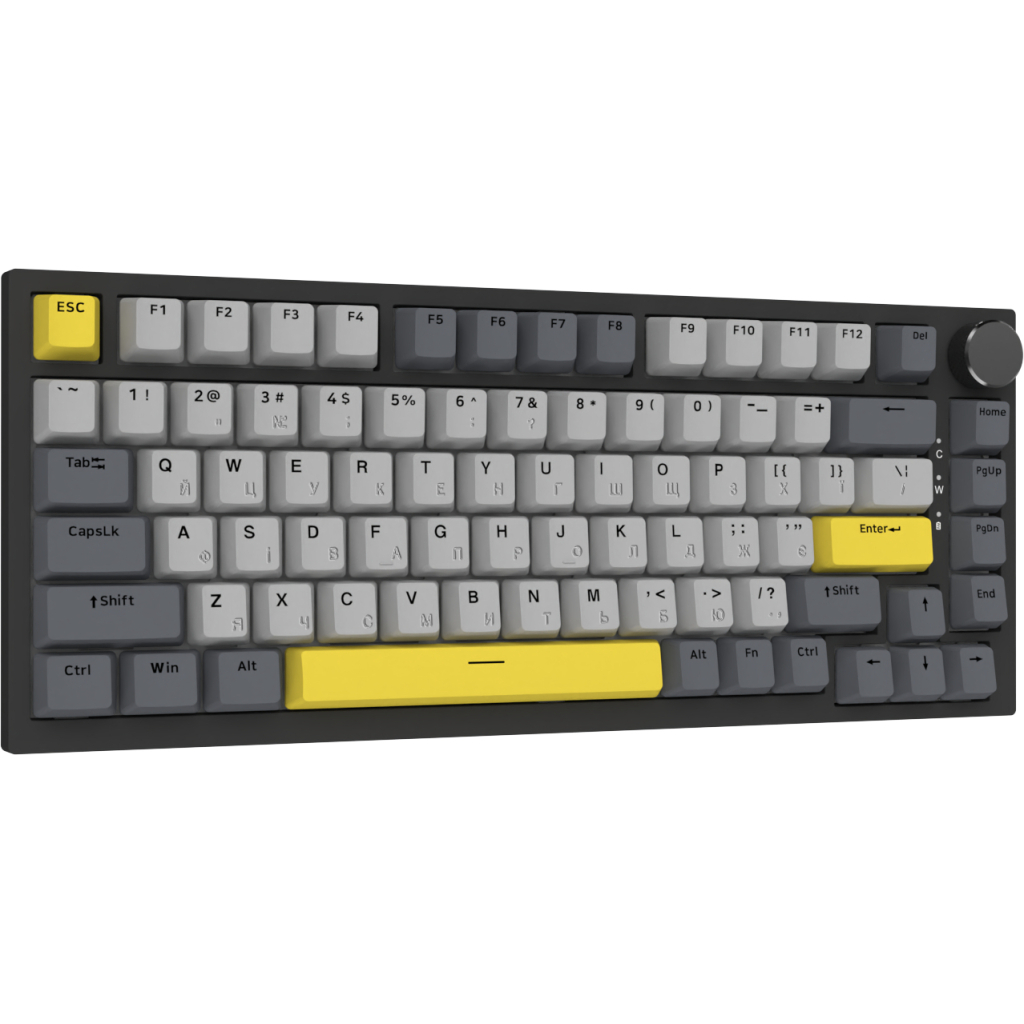 Клавіатура Ajazz AK820 Sea Salt Switch RGB USB-C UA Black (AK820-SS-BGY) - фото 5 Клавіатура Ajazz AK820 Sea Salt Switch RGB USB-C UA Black (AK820-SS-BGY) - фото 5