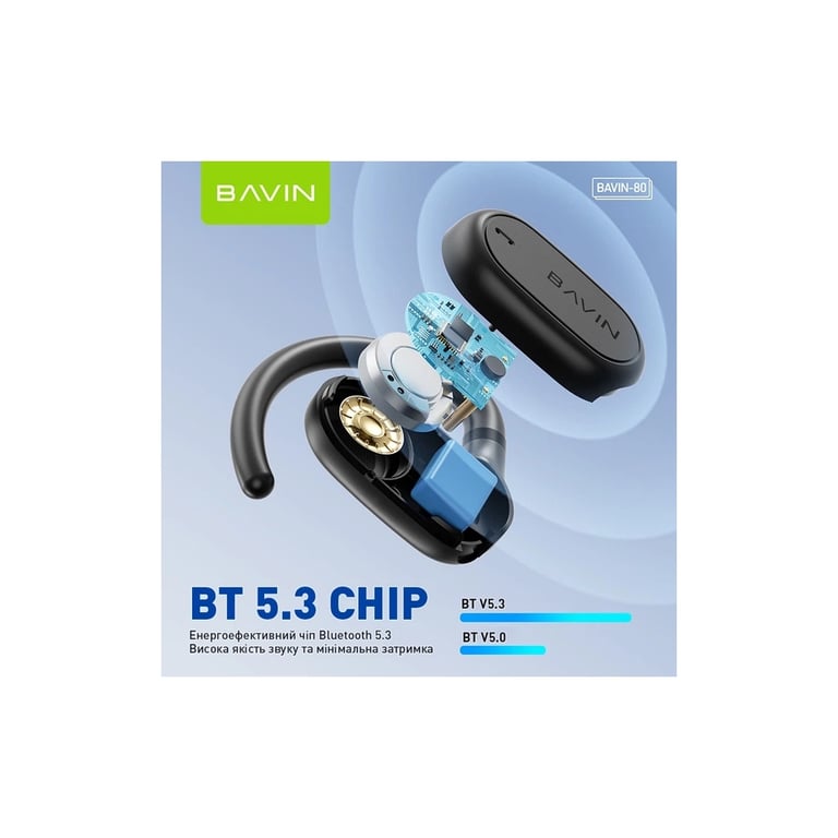Навушники BAVIN BAVIN-80 Hi-Res Black (HB-BA-80-BK) - фото 3