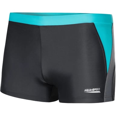 Плавки Aqua Speed Dario 346-32 темно-сірий, бірюзовий XXL (5908217662460) - фото 1