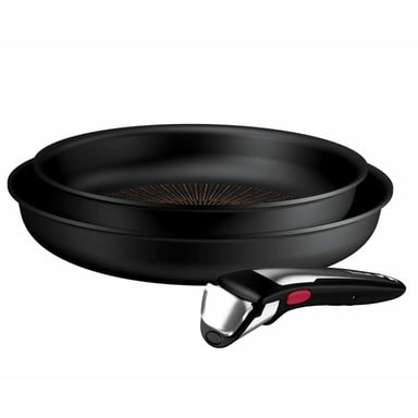 Набір посуду Tefal Ingenio Excellence+, 3 предмети, чорний (P0009553) - фото 1