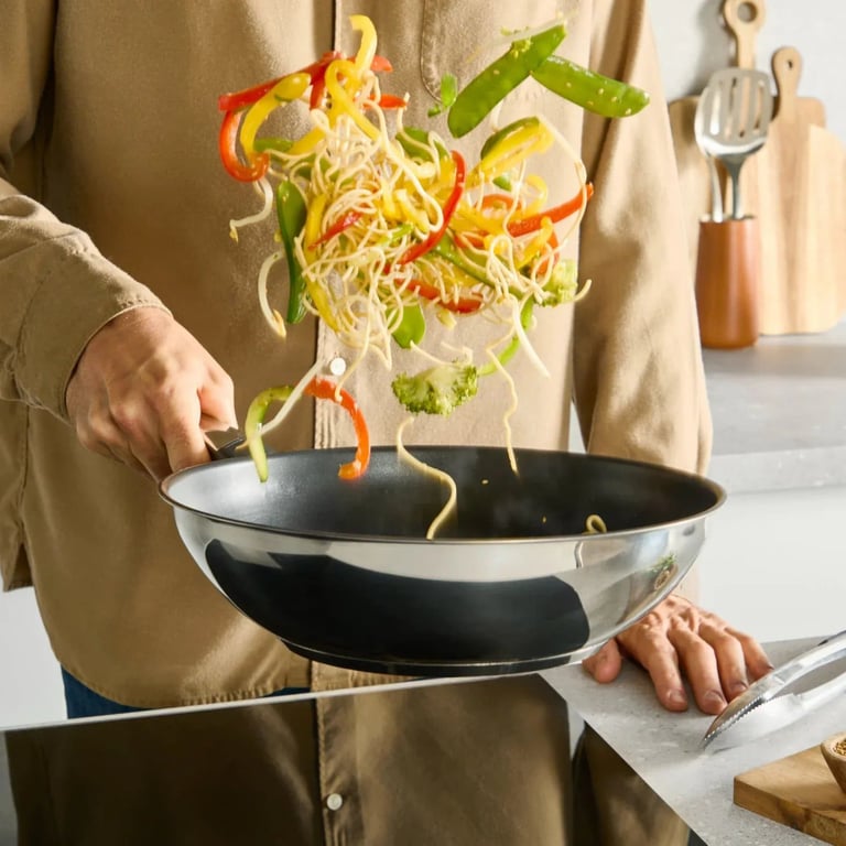 Сковорода Tefal ВОК Emotion+, 28см, чорний (E3271944) - фото 3