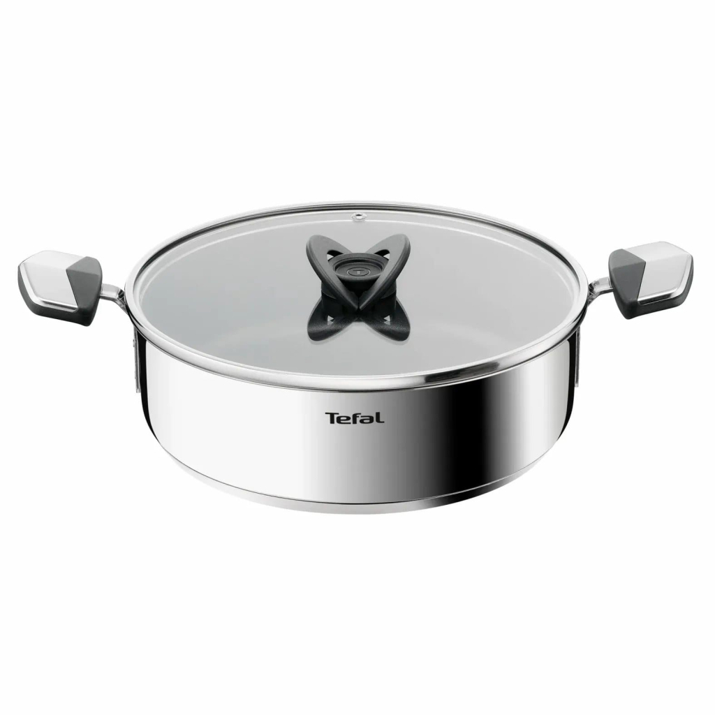 Сотейник Tefal Excellence+, з кришкою, 26см, чорний (E3337145) - фото 1