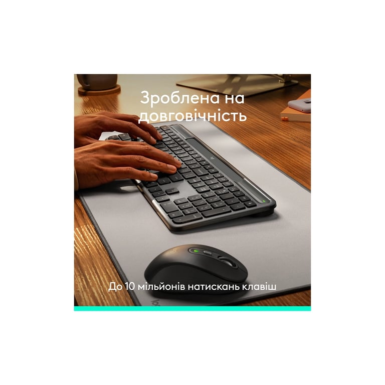 Клавіатура Logitech Slim Solar+ Bluetooth Graphite (920-013764) - фото 5