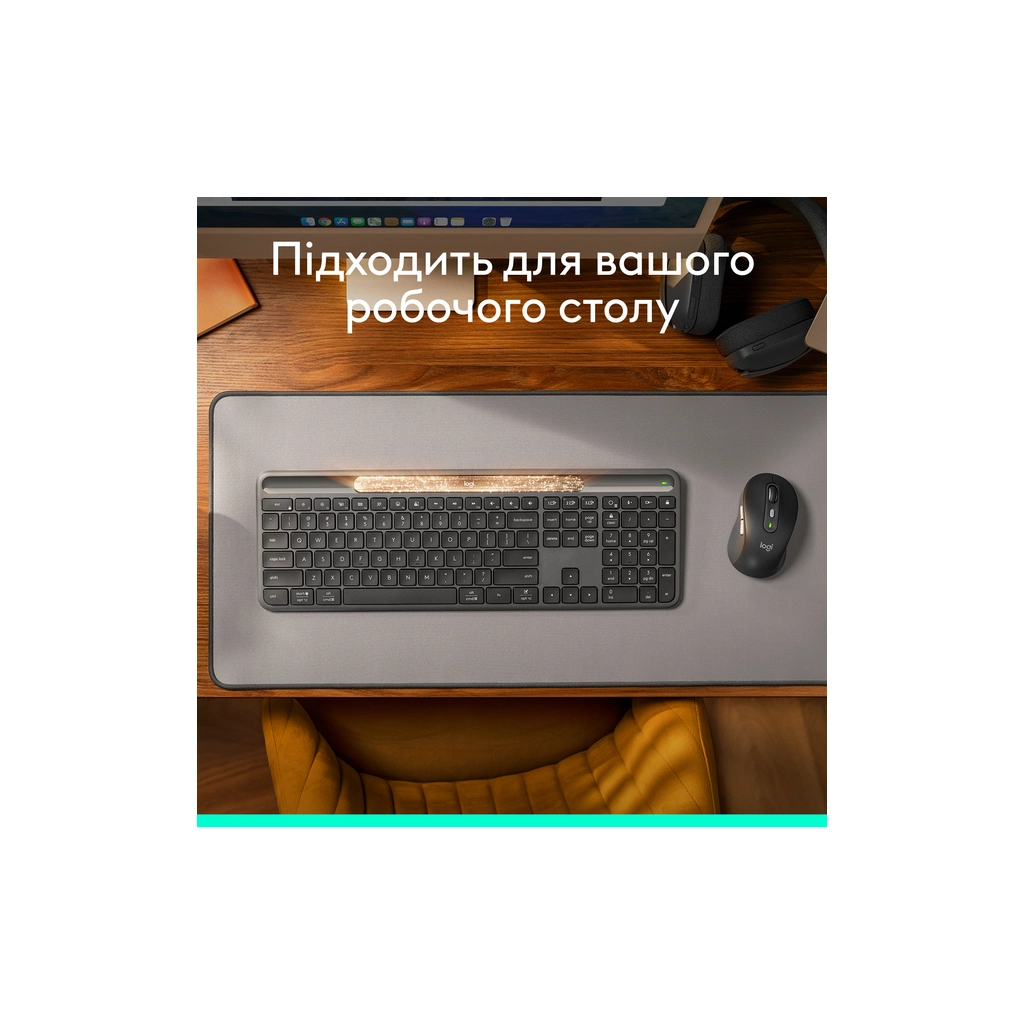 Клавіатура Logitech Slim Solar+ Bluetooth Graphite (920-013764) - фото 8 Клавіатура Logitech Slim Solar+ Bluetooth Graphite (920-013764) - фото 8