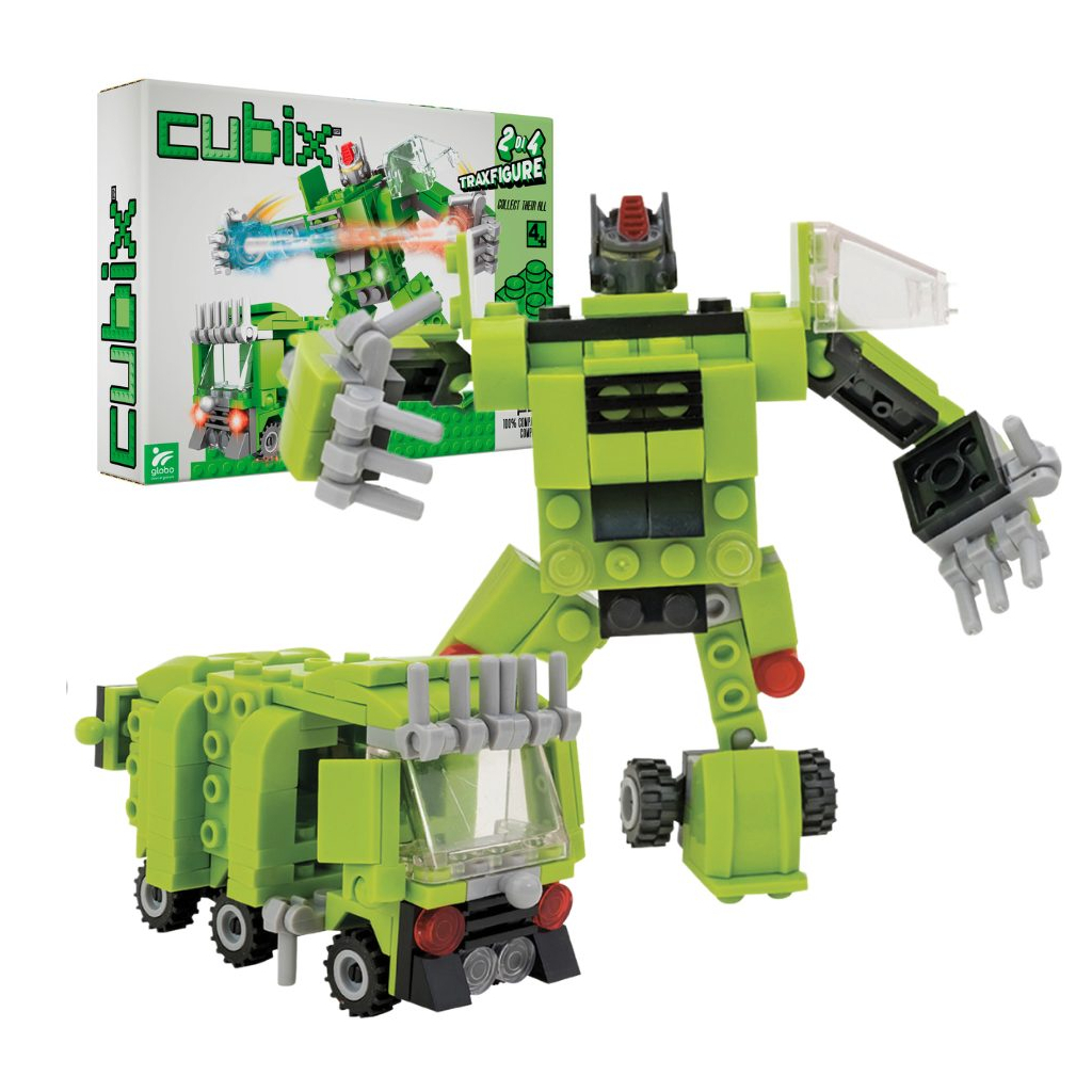 Конструктор Cubix Traxfigure 2-в-1, зелений (39727/1) - фото 1 Конструктор Cubix Traxfigure 2-в-1, зелений (39727/1) - фото 1