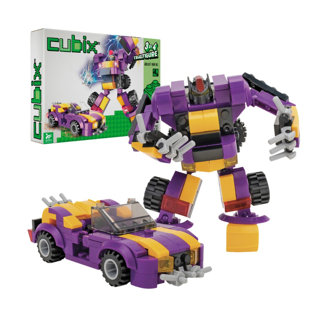 Конструктор Cubix Traxfigure 2-в-1, фіолетовий (39727/3) - фото 1 Конструктор Cubix Traxfigure 2-в-1, фіолетовий (39727/3) - фото 1
