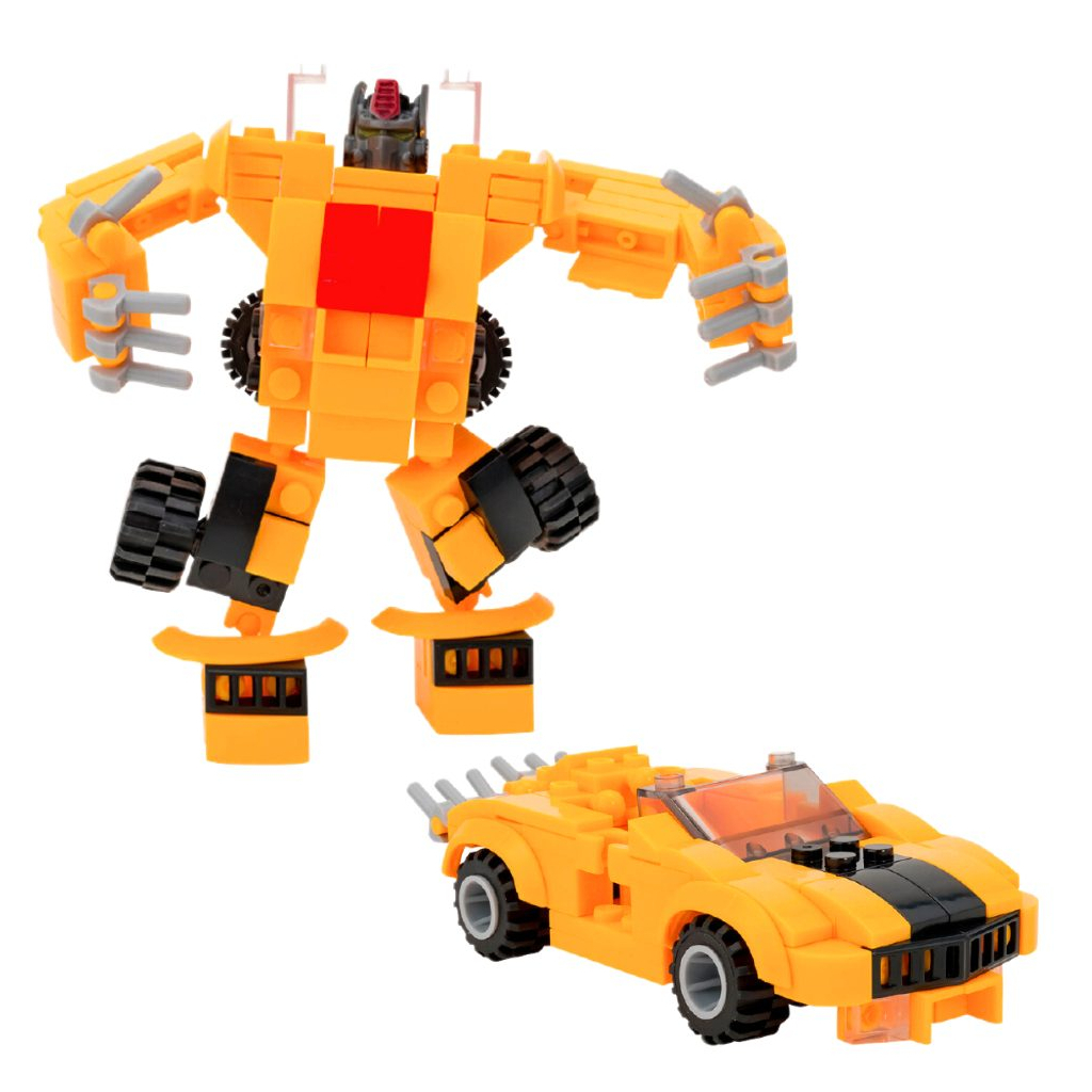 Конструктор Cubix Traxfigure 2-в-1, жовтий (39727/4) - фото 2 Конструктор Cubix Traxfigure 2-в-1, жовтий (39727/4) - фото 2