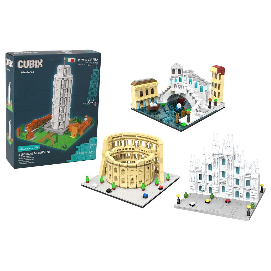 Конструктор Cubix Визначні місця Італії, Міст Ріальто (42896/4) - фото 1 Конструктор Cubix Визначні місця Італії, Міст Ріальто (42896/4) - фото 1