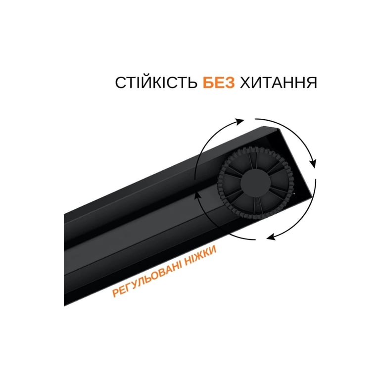 Комп'ютерний стіл ITechMount з регульованою висотою MT12BB чорний (MT12BB) - фото 10