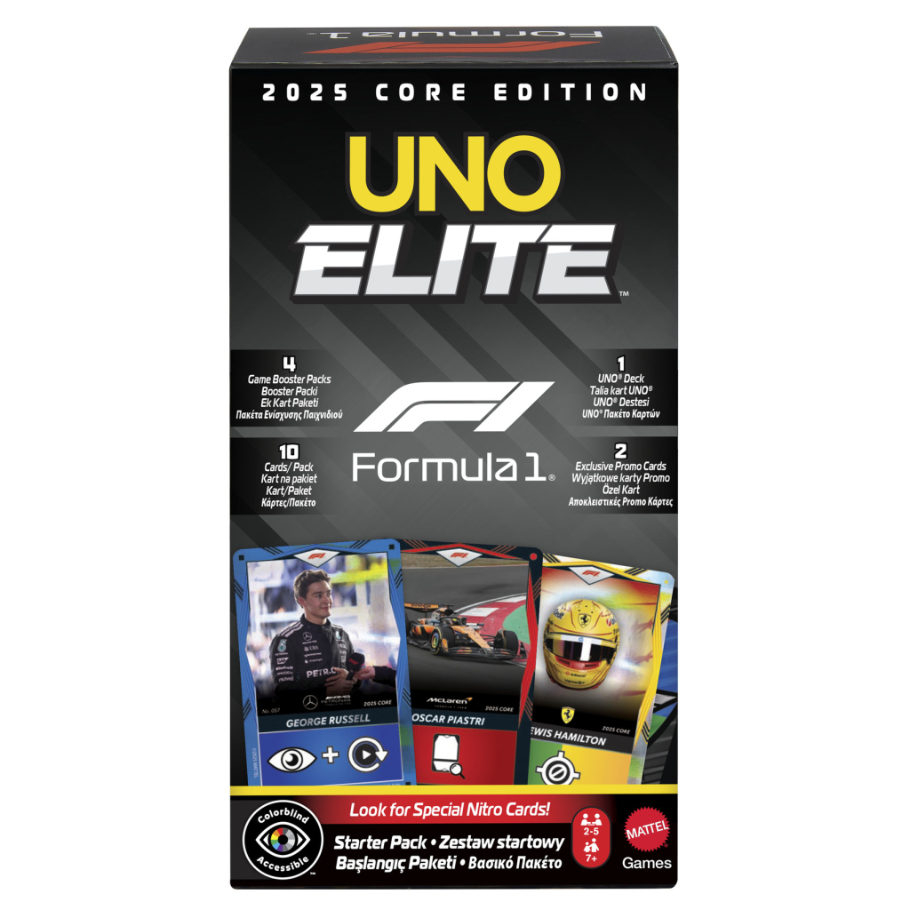 Настільна гра UNO Elite "F1" (JLV42) - фото 1 Настільна гра UNO Elite "F1" (JLV42) - фото 1