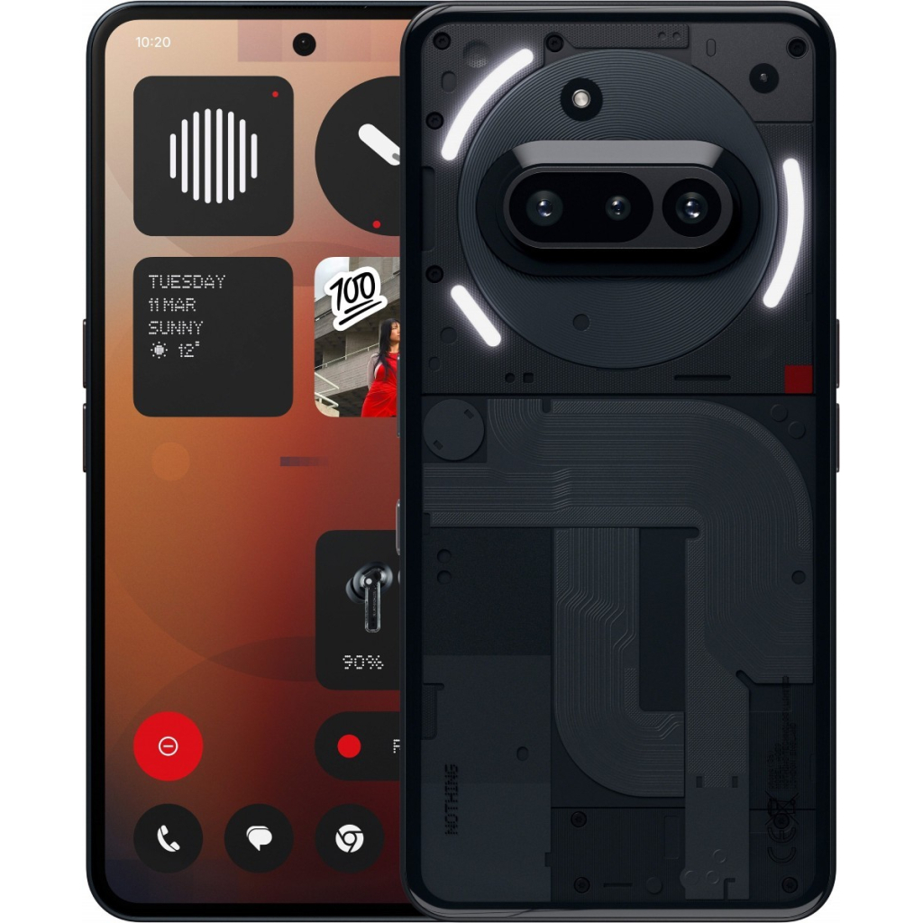 Мобільний телефон Nothing Phone (3a) 12/256Gb Black (920021K) - фото 1 Мобільний телефон Nothing Phone (3a) 12/256Gb Black (920021K) - фото 1