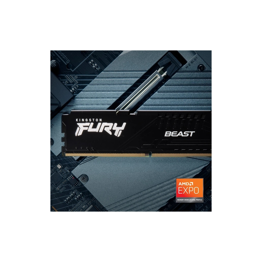 Модуль пам'яті для комп'ютера DDR5 8GB 6000 MHz Beast AM5 Black Fury (KF560C36BBE-8) - фото 6 Модуль пам'яті для комп'ютера DDR5 8GB 6000 MHz Beast AM5 Black Fury (KF560C36BBE-8) - фото 6