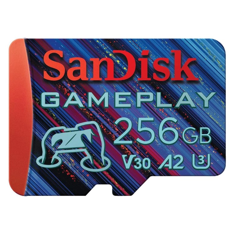 Карта пам'яті SanDisk 256GB microSDXC class 10 UHS-I U3 V30 A2 GamePlay (SDSQXAV-256G-GN6XN) - фото 1