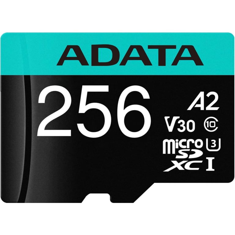 Карта пам'яті ADATA 256GB microSD class 10 UHS-I U3 V30 A2 Premier Pro SD 6.0 (AUSDX256GUI3V30SA2-RA1) - фото 1