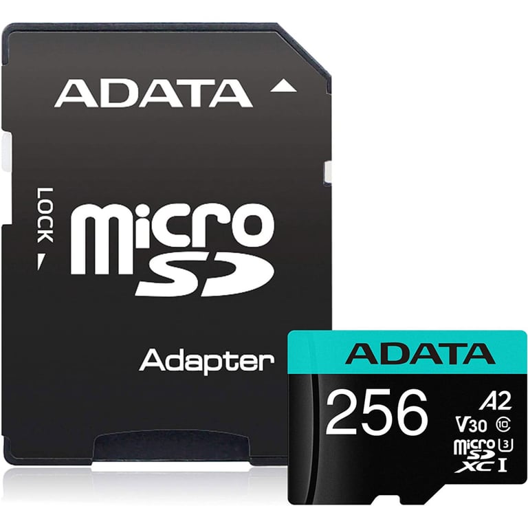 Карта пам'яті ADATA 256GB microSD class 10 UHS-I U3 V30 A2 Premier Pro SD 6.0 (AUSDX256GUI3V30SA2-RA1) - фото 3