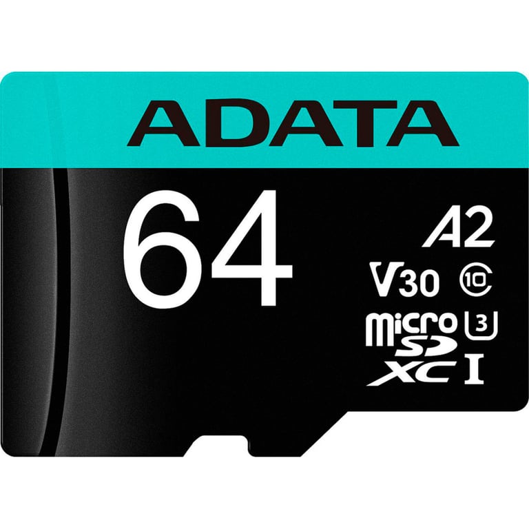 Карта пам'яті ADATA 64GB microSD class 10 UHS-I U3 V30 A2 Premier Pro SD 6.0 (AUSDX64GUI3V30SA2-RA1) - фото 2