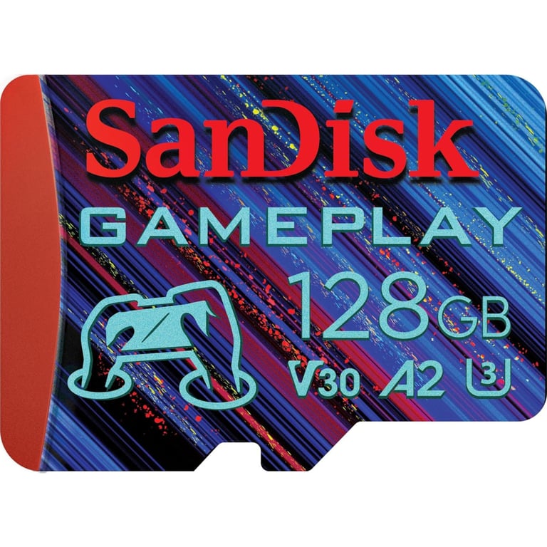 Карта пам'яті SanDisk 128GB microSD class 10 UHS-I U3 V30 A2 GamePlay (SDSQXAA-128G-GN6XN) - фото 1