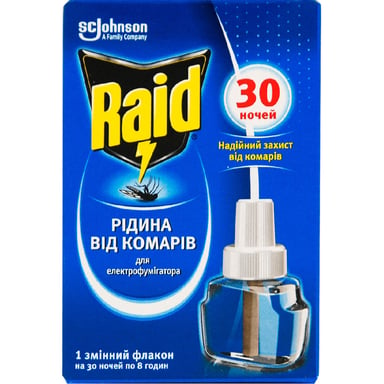 Рідина для фумігатора Raid Проти комарів 30 ночей (5000204343694) - фото 1