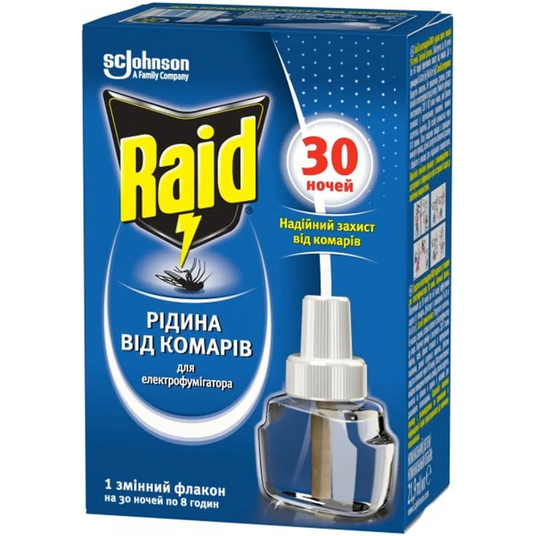 Рідина для фумігатора Raid Проти комарів 30 ночей (5000204343694) - фото 2