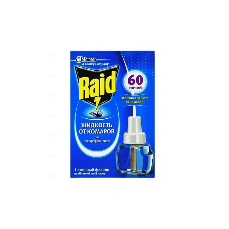 Рідина для фумігатора Raid Проти комарів 60 ночей (5000204329131)