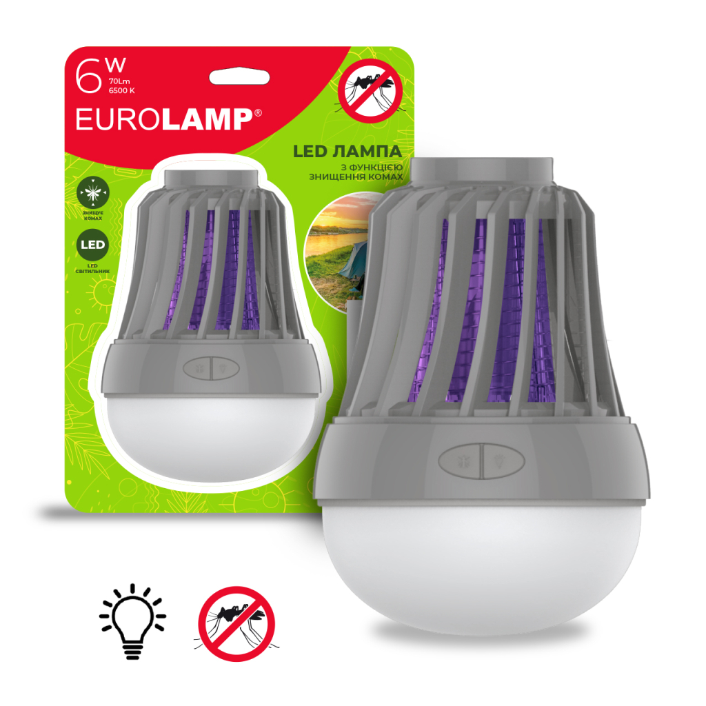 Інсектицидна лампа Eurolamp 6W IPX4 3хААА (MK-6W(LAMP)) (4262380660205) - фото 2 Інсектицидна лампа Eurolamp 6W IPX4 3хААА (MK-6W(LAMP)) (4262380660205) - фото 2