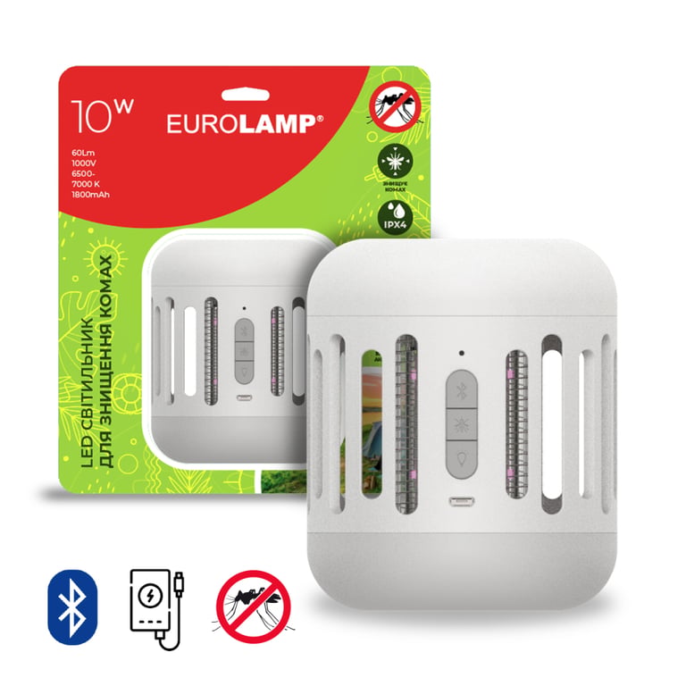 Інсектицидна лампа Eurolamp 7W 1200mAh (MK-7W(LIGHT)) (4262380660199) - фото 2