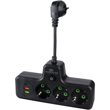 Мережевий фільтр живлення XoKo XK-SPW-3-2-1-BK - фото 1