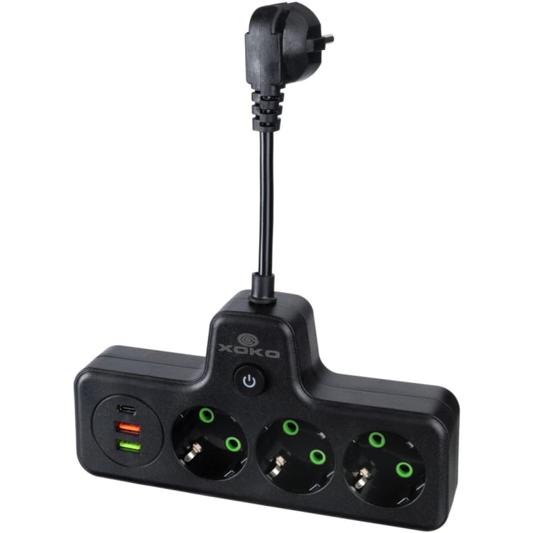 Мережевий фільтр живлення XoKo XK-SPW-3-2-1-BK - фото 1